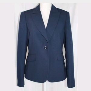 Cato womens navy single button blazer